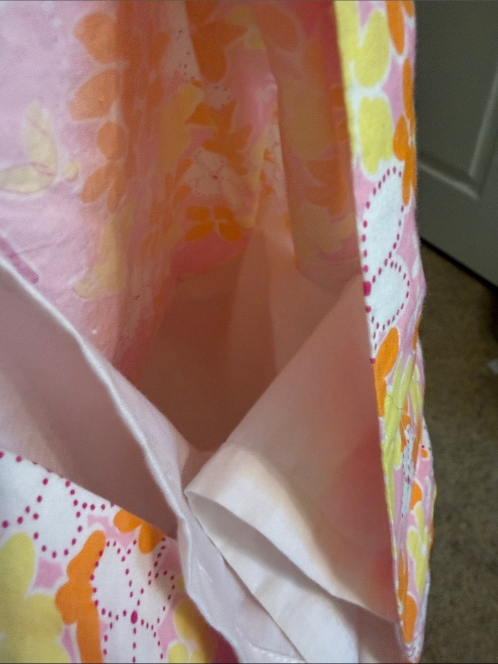 Lilly Pulitzer đ»Pink Floral Sundress with Orange & Yellow Blooms - Picture 7 of 12